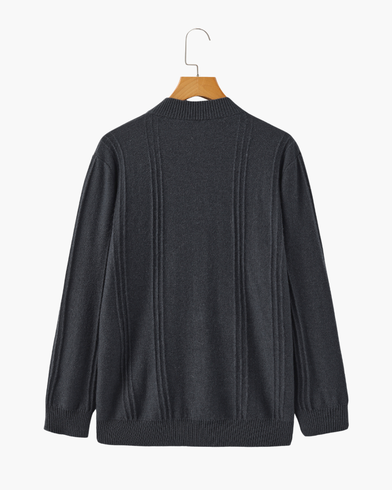 Grezam | Men’s 100% Cashmere Half Zip Sweater
