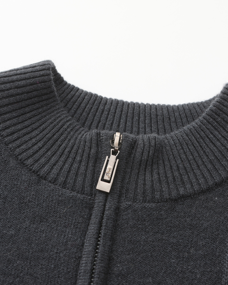 Grezam | Men’s 100% Cashmere Half Zip Sweater