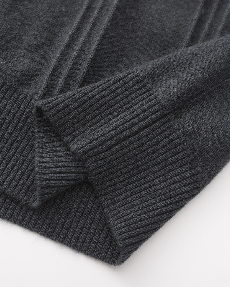 Grezam | Men’s 100% Cashmere Half Zip Sweater