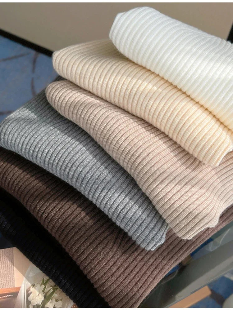 Grezam | Women’s Sweater Ribbed Knit Comfort Slim Fit V-Neck Pullover