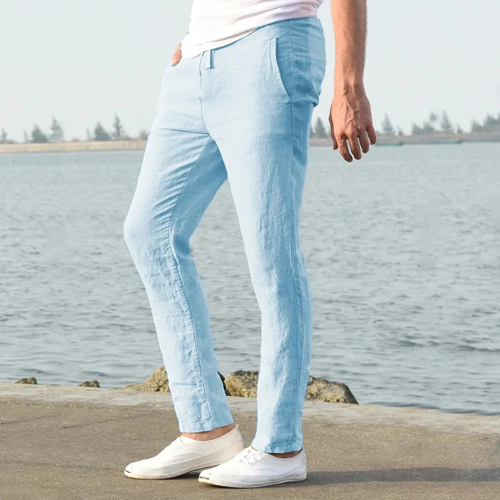 Grezam | Men’s Timeless Linen Cotton Trousers