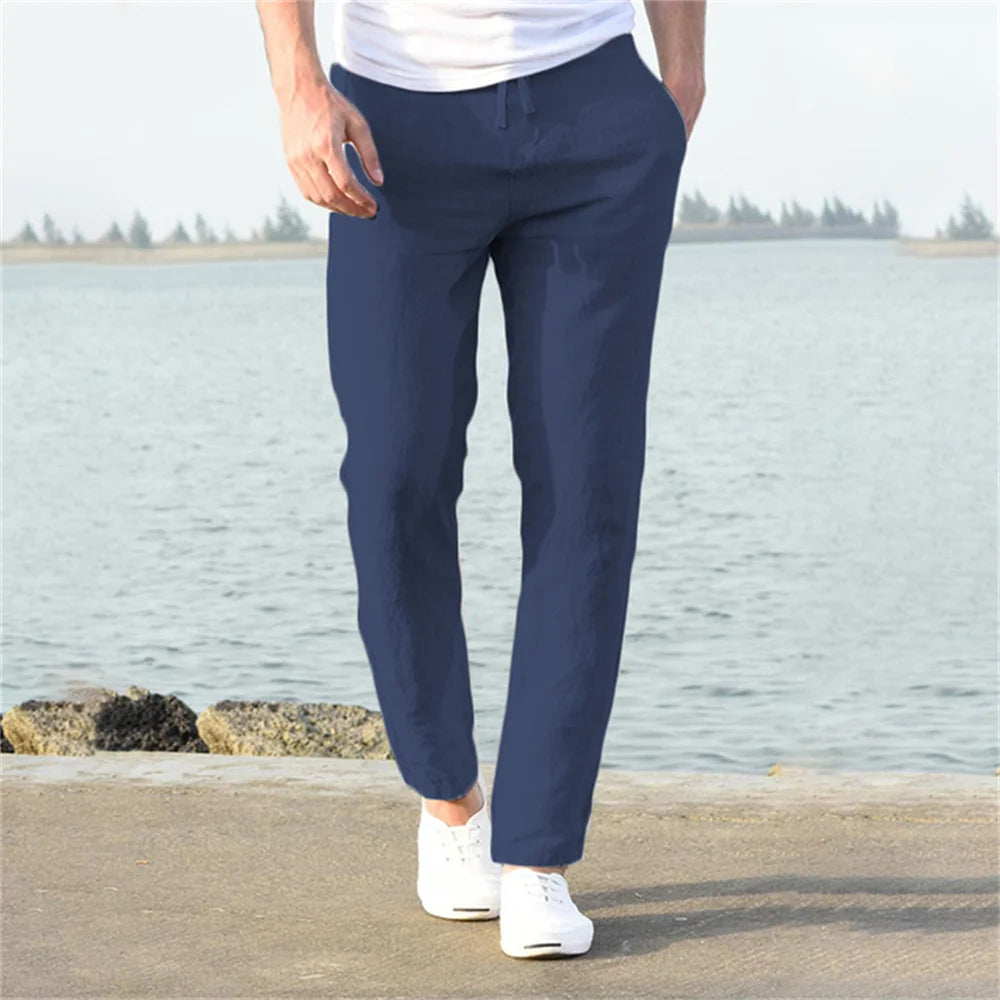 Grezam | Men’s Timeless Linen Cotton Trousers