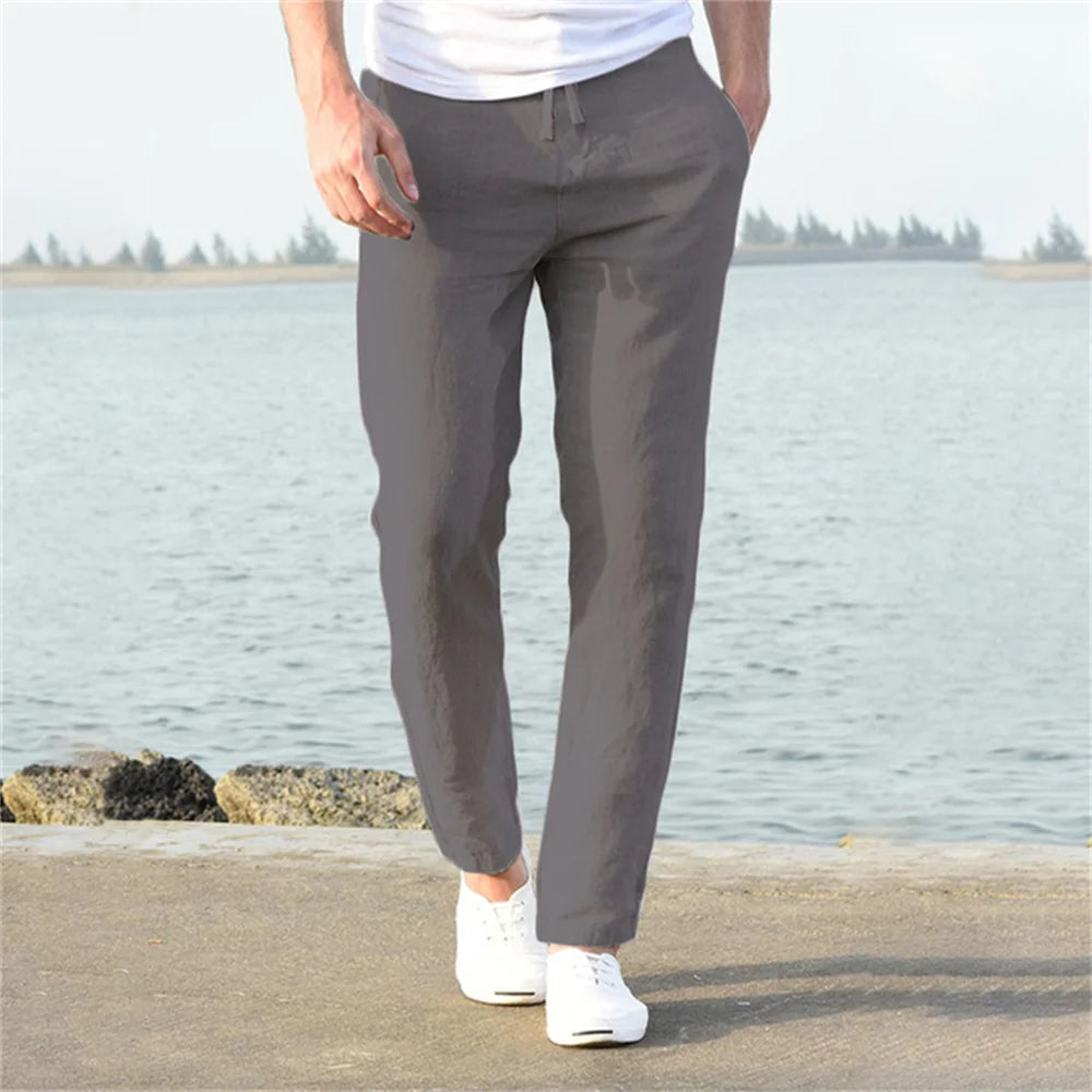 Grezam | Men’s Timeless Linen Cotton Trousers