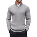 Grezam | Men’s Knit Quarter Zip Sweater Classic Comfort Timeless Fit