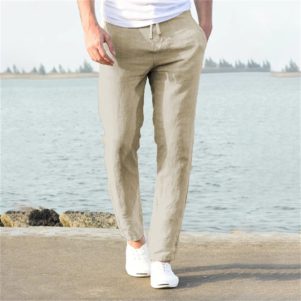 Grezam | Men’s Timeless Linen Cotton Trousers