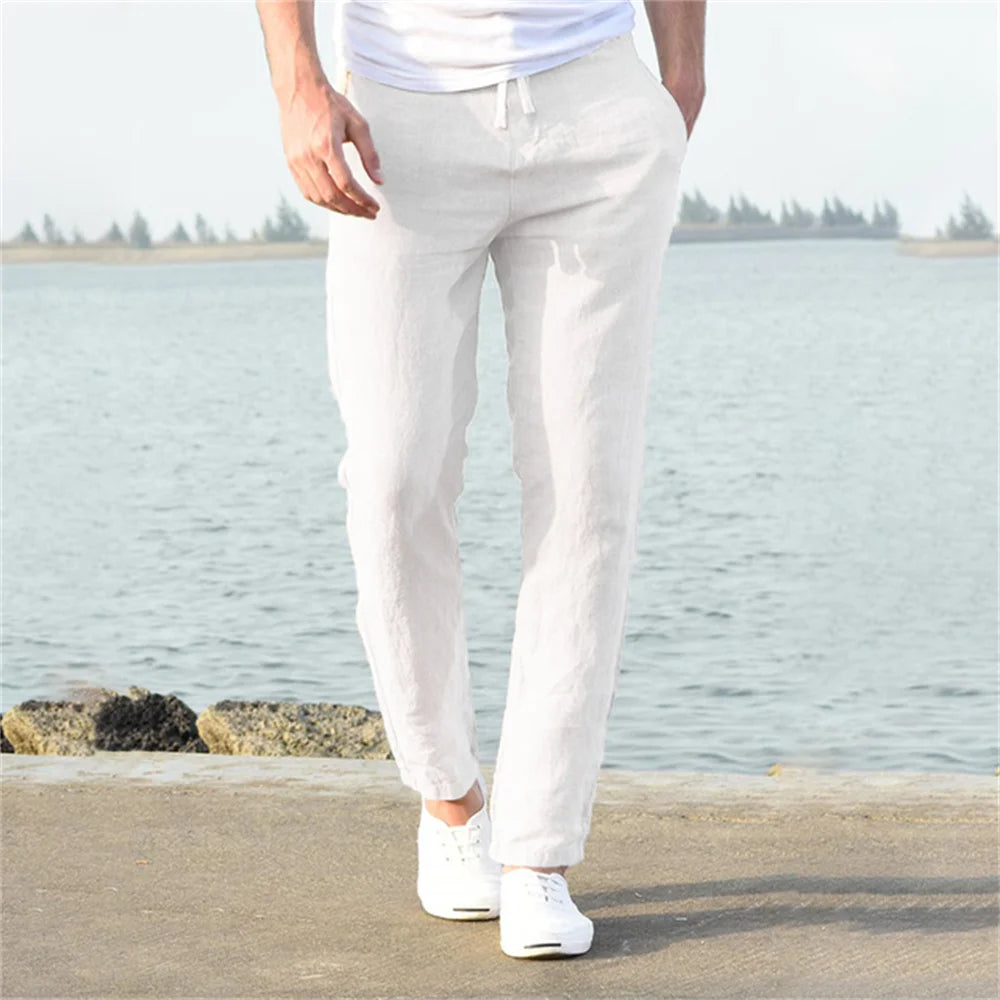 Grezam | Men’s Timeless Linen Cotton Trousers