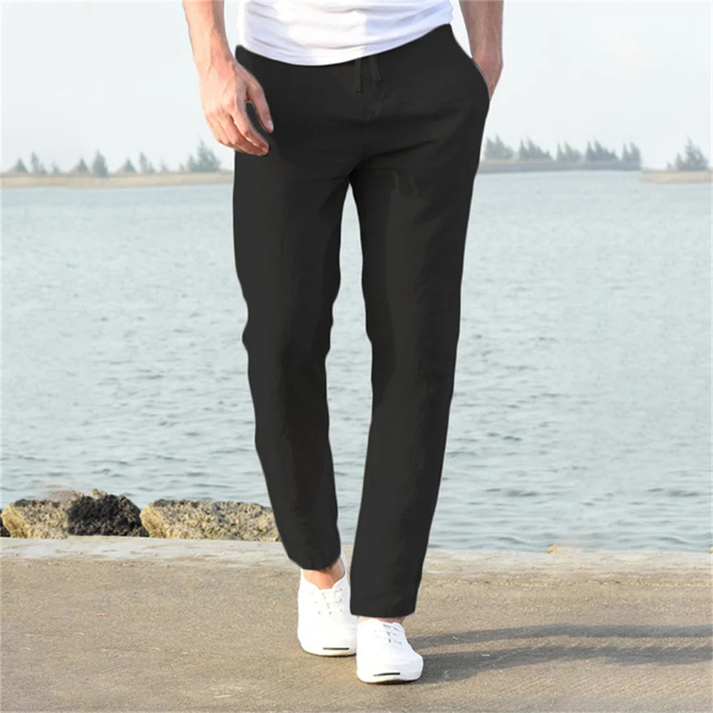 Grezam | Men’s Timeless Linen Cotton Trousers