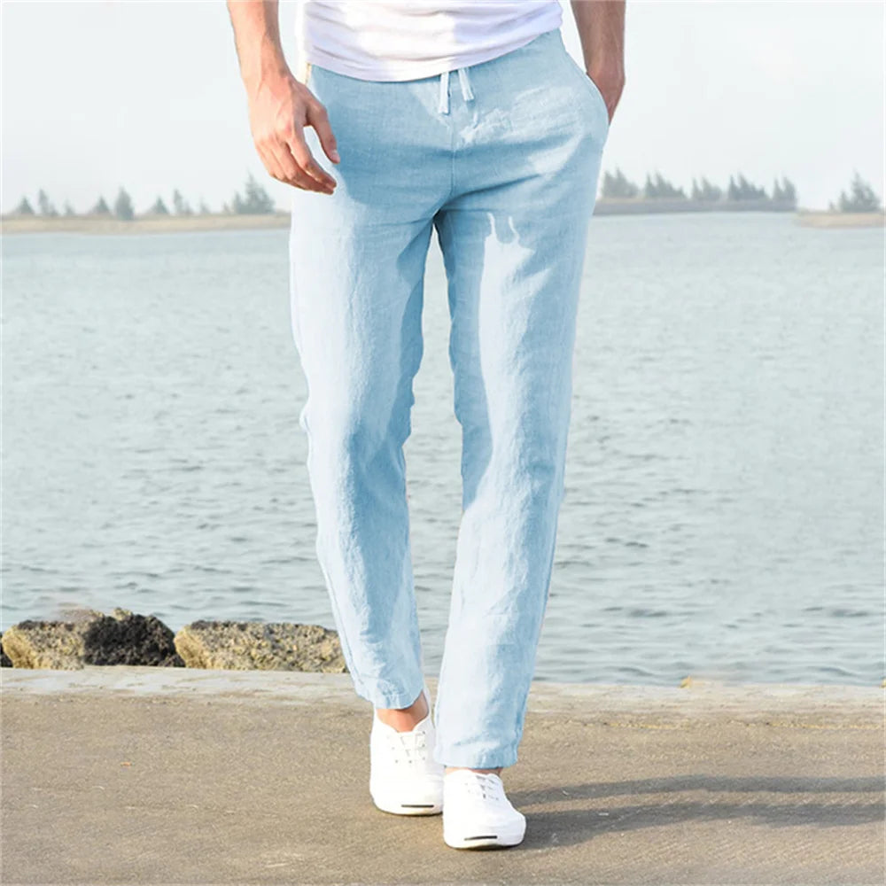 Grezam | Men’s Timeless Linen Cotton Trousers