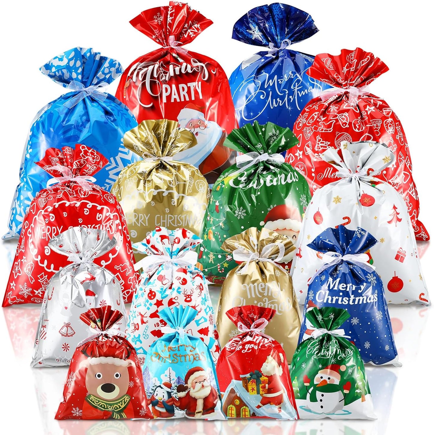 100pc Festive Gift Bags Set